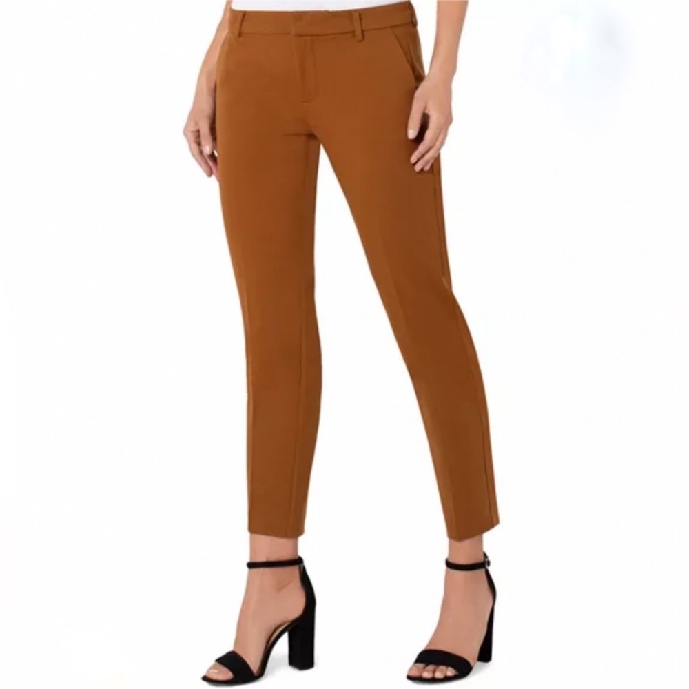 Liverpool Los Angeles Kelsey Knit Trouser Stretch Pants in Walnut Brown 25/0